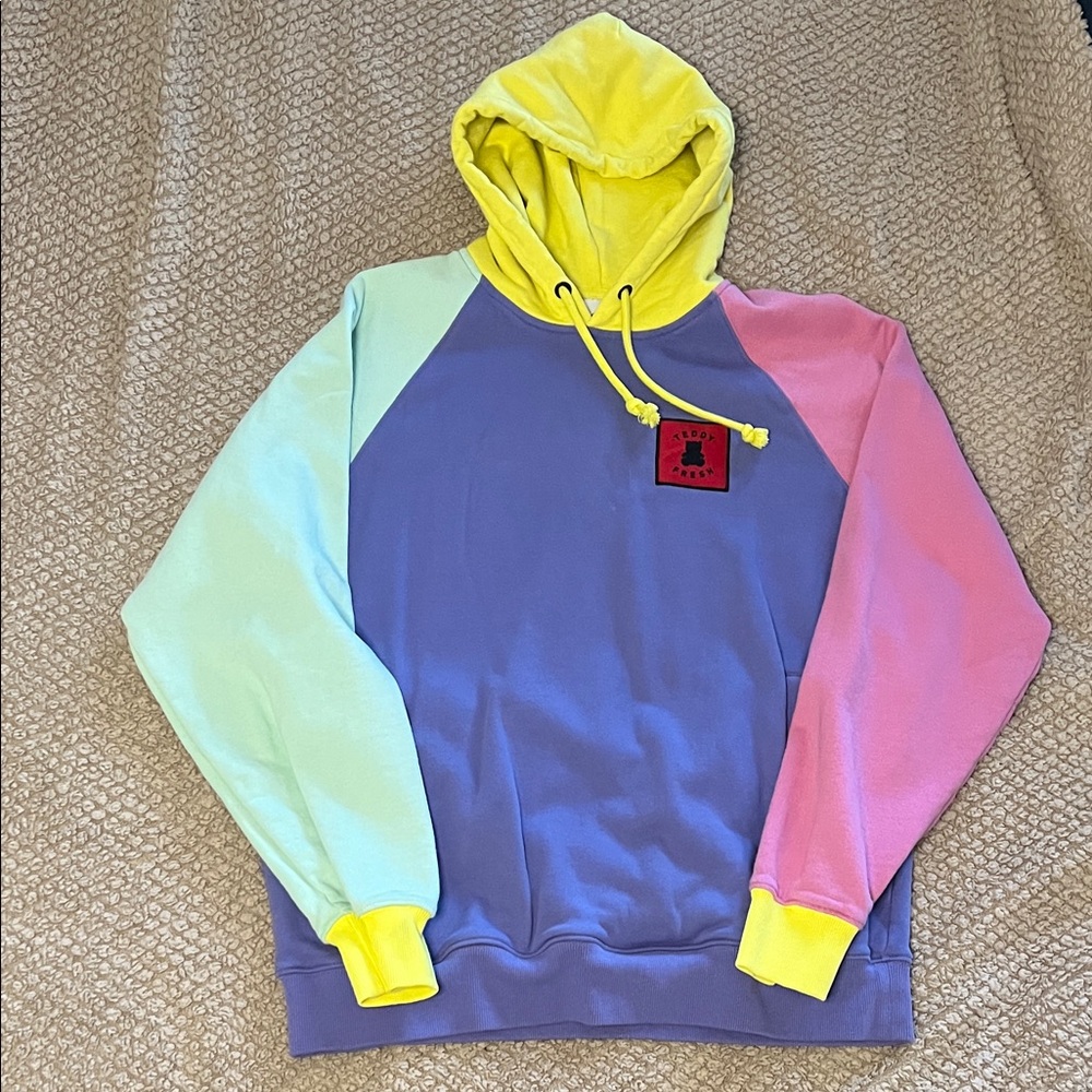 Teddy Fresh Color Block Hoodie